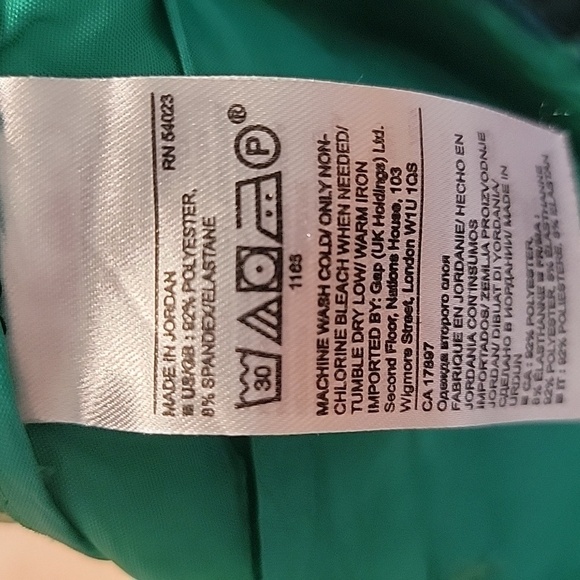 Banana Republic Size 4 Floral Print Green Blue Stretch Dressy Shorts, NWOT - Picture 12 of 14